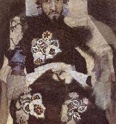 Portrait of a Man in period costume, Mikhail Vrubel